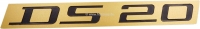 citroen ds 11cv hy embleme 20 embleem gemaakt van aluminium goudkleurig met zwarte letters P37723 - Bild 1