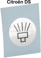citroen ds 11cv hy gasklepbediening gaskabels choke dashboard sticker embleem voor chokekabel P38645 - Bild 1