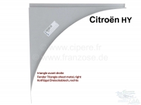 Citroen-DS-11CV-HY - Spatborddriehoekig paneel, rechtsvoor (overgang van spatbord naar cabine). Geschikt voor C