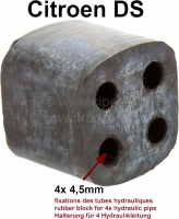 Rem + hydraulische leidingbundel: Rubberen geleider (rubberen blok, voor de