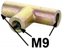 Remleiding + hydraulische leidingconnector (3-wegconnector. T-stuk). Voor