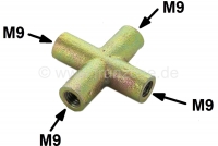 Remleiding + hydraulische leidingconnector, 4-voudig. Voor leiding met 4,5 mm