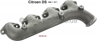 citroen ds 11cv hy inlaat en uitlaatspruitstuk exhaust manifold met bevestiging P31323 - Bild 1