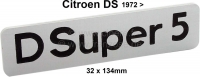 citroen ds 11cv hy kofferbak bevestigingen embleem d super 5 gemaakt van metaal geschikt voor citro P37741 - Bild 1