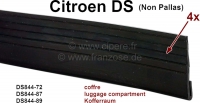 Kofferafdichting (4 stuks). Geschikt voor Citroen DS, Non Pallas. Of. Nr