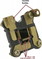 citroen ds 11cv hy koplampen accessoires beugels lampstekker op bilux h4 lamp past P60715 - Bild 1