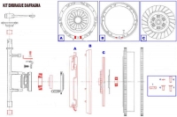 Citroen-DS-11CV-HY - Complete koppeling voor Citroen 11CV. Verbeterde, zeer goede reproductie. De koppeling is 