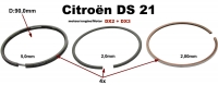 citroen ds 11cv hy krukas nokkenas zuiger zuigerveren merk fabrikant voor 4 zuigers geschikt P30065 - Bild 1