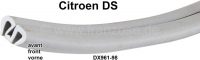 Voorruitrubber in grijs. Geschikt voor Citroen DS. Of. DX961-98.