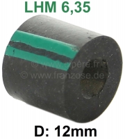 Hydraulische leiding rubber 6,35mm. LHM (groen). 12 mm buitendiameter. Ca. 10mm