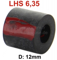 Hydraulische leiding rubber 6.35mm. LHS (rood). 12 mm buitendiameter. Ca. 10mm