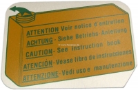 citroen ds 11cv hy loodgieter sticker metalen plaatje voor het hydraulische reservoir van lhm P33152 - Bild 1