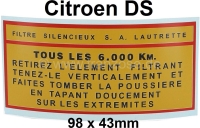 citroen ds 11cv hy luchtfilter lautrette sticker voor het geschikt P37783 - Bild 1