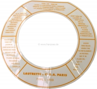 citroen ds 11cv hy luchtfilter luchtfiltersticker voor het zwart gespoten luchtfilterhuis geschikt P32061 - Bild 1