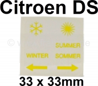 citroen ds 11cv hy luchtfilter winter zomer sticker geschikt voor citro n P37784 - Bild 1