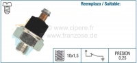 Sonstige-Citroen - Oliedrukschakelaar, geschikt voor Ciroen DS. Reproductie. Schroefdraad: M10x1,5. Schakeldr