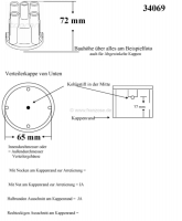 Citroen-DS-11CV-HY - Bosch, Bosch systeemverdelerkap. Geschikt voor Citroen DS21 + DS23 IE. Afhankelijk van de 