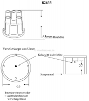 Sonstige-Citroen - Ducellier, verdelerkap + verdeler vinger. Geschikt voor Citroen DS, vanaf bouwjaar 10/1959