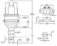 Citroen-DS-11CV-HY - Elektronisch ontstekingssysteem, 6 + 12 volt. Geschikt voor alle Citroën DS, met 