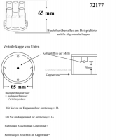 Sonstige-Citroen - Paris Rhone, verdelerkap Paris Rhone, geschikt voor Citroen ID19 + Citroen HY. Binnendiame