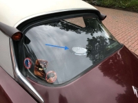 Sonstige-Citroen - Achterluidspreker voor Citroen DS. De luidspreker is verchroomd en wordt in het midden van