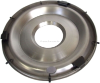 Citroen-2CV - Roestvrijstalen naafdop, geschikt voor Citroën DS Pallas. 15 inch diameter. Deze naafdop 