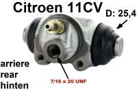 citroen ds 11cv hy remcilinder achterwiel 1 0 inch 25 4 mm zuiger geschikt P43009 - Bild 1