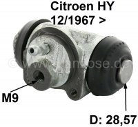 citroen ds 11cv hy remcilinder achterwiel past links rechts stuk P44082 - Bild 1