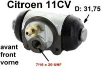 citroen ds 11cv hy remcilinder voorwiel 1 25 inch 31 75 mm zuiger geschikt P43008 - Bild 1