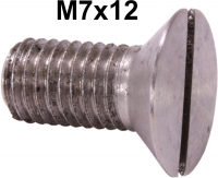 citroen ds 11cv hy schroeven moeren m7x12 verzonkenkopschroef 7mm met platte schroefkop materiaal P60575 - Bild 1