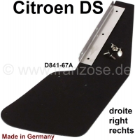 Spatlap op het rechter voorspatbord, achterkant naar A-stijl, horizontale