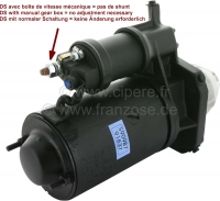 Citroen-DS-11CV-HY - Startmotor 9 tanden. Met magneetschakelaar. In ruil (Made in Germany). Plus 150 euro borg 