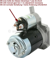 Citroen-DS-11CV-HY - Startmotor, 9 tanden. Met magnetische startschakelaar. Geschikt voor Citroën DS. Hoge rot
