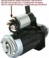 Citroen-DS-11CV-HY - Startmotor voor Citroen DS, 10 tanden, met magneetschakelaar (nieuw onderdeel). Geïnstall