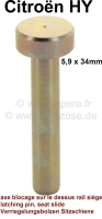 citroen ds 11cv hy stoelframes aanbouwdelen vergrendelingsbout van bovenaf stoelrails P44834 - Bild 1