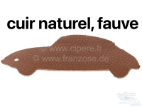 Sonstige-Citroen - Brede hoofdsteun, geschikt voor Citroen DS (2-delig). Lichtbruin leer (naturel fauve). Per