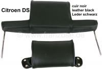 citroen ds 11cv hy stoelhoezen voor brede hoofdsteun geschikt 2 delig zwart leder P38099 - Bild 1