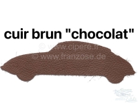 Citroen-DS-11CV-HY - Bruine stoelhoes, gemaakt van echt leer (past links of rechts). Geschikt voor Citoen HY, v