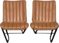 citroen ds 11cv hy stoelhoezen voor bruine stoelhoes gemaakt van kunstleer past links rechts P48223 - Bild 1