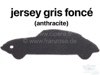 Citroen-DS-11CV-HY - Middenarmsteun, geschikt voor Citroen DS. Donkergrijs velours (gris foncé).