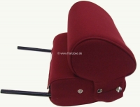 Sonstige-Citroen - Smalle hoofdsteun (2-delig), geschikt voor Citroen DS. Donkerrood velours (grenat). Per st