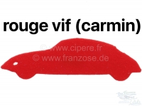 Sonstige-Citroen - Smalle hoofdsteun (2-delig), geschikt voor Citroen DS. Velours lichtrood. Per stuk. Van bo