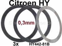 citroen ds 11cv hy stuurkolom stuurwiel shim 0 3mm 3 stuks voor het onderste stuurhuis tussen P48342 - Bild 1