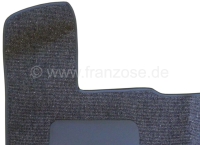 Citroen-DS-11CV-HY - DS >1961, tapijt in donkergrijs (gris foncée). Trouwe reproductie! Geschikt voor Citroën