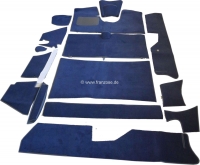 DS Non Pallas, tapijtset 14 stuks, kleur donkerblauw, voor ombouw van normale