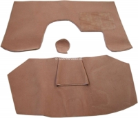 Citroen-DS-11CV-HY - DS Pallas, tapijtset 14 stuks, voor Citroen DS Pallas. Kleur: lichtbruin. Goede kwaliteit.