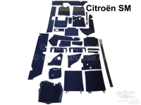 citroen ds 11cv hy tapijtsets vloermatten sm complete tapijtset voor kleur donkerblauw P38364 - Bild 1