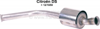 citroen ds 11cv hy uitlaatsysteem 59 spruitstukpijp met geluiddemper gemaakt van roestvrij staal P32344 - Bild 1