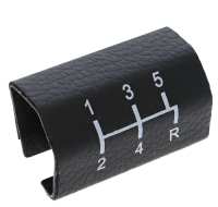 Citroen-DS-11CV-HY - Schakelschema 5 versnellingen. Dit is het verbindingsstuk onderaan het dashboard met het s