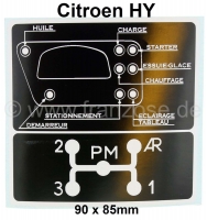 citroen ds 11cv hy versnellingspook hefinrichting sticker voor het bedradingsschema op P44890 - Bild 1